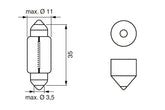 BEC 12V C5W 5W ECO SET 10 BUC BOSCH