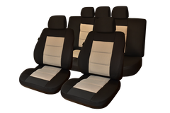 SET HUSE SCAUN PREMIUM LUX NEGRU-BEJ UMB3