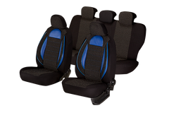 SET HUSE SCAUN RACING NEGRU - ALBASTRU