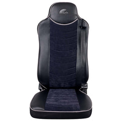 SET HUSE SCAUNTRUCK UMBRELLA PENTRU MAN TGX EURO 5 PIELE ECOLOGICA + VELVET NEGRU (2007-2014)