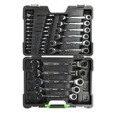 SET DE 22 CHEI COMBINATE CU RATCHET
