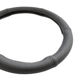 HUSA VOLAN PIELE NATURALA PERFORATA NEGRU 35-37 CM