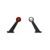 LAMPA GABARIT LED CU BRAT 875L W21.3STAR, 12V-24V, POZITIE ALB / ROSU STANGA WAS