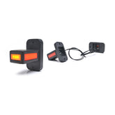 LAMPA GABARIT LED CU BRAT 1169 W168.32, 12V-24V, POZITIE ALB / ROSU / PORTOCALIU WAS