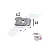 CLIPS METALIC FIXARE UNIVERSAL SET 10 BUC