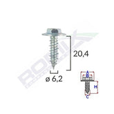 SURUB CU SAIBA ALFA ROMEO FIAT 6.2X20.4MM SET 10 BUC