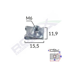 CLIPS METALIC FIXARE UNIVERSAL SET 10 BUC