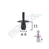 CLIPS FIXARE ELEMENTE EXTERIOARE PENTRU OPEL/MERCEDES/RENAULT - NEGRU SET 10 BUC