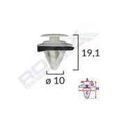 CLIPS TAPITERIE PENTRU MAZDA/SUBARU 10X19.1MM - ALB SET 10 BUC