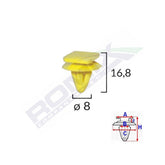 CLIPS FIXARE BANDOURI LATERALE HYUNDAI SET 10 BUC