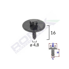 SURUB PENTRU CAPAC MOTOR PENTRU MERCEDES SET 10 BUC