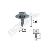 SURUB CU CAP HEXAGONAL MB 6.2 MM SET 10 BUC
