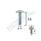 SURUB AUTOFORANT DIN ZINC 4.2X16 SET 100 BUC