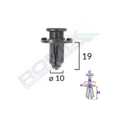 CLIPS FIXARE PENTRU SUBARU 10X19MM NEGRU - SET 10 BUC
