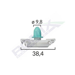 CLIPS FIXARE ELEMENTE EXTERIOARE PENTRU VW - ALB SET 10 BUC