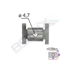 PRIZA MONTARE 12 X 14 PENTRU SURUB 4.7 SET 10 BUC
