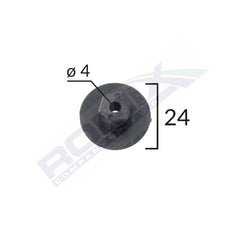 PIULITA MULTIPLE UTILIZARI PENTRU BMW/CITROEN/MERCEDES/VW/SEAT 4X24MM - NEGRU SET 10 BUC