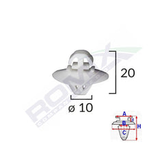 ELEMENT FIXARE BANDOURI LATERALE PENTRU CRAFTER / SPRINTER SET 10 BUC
