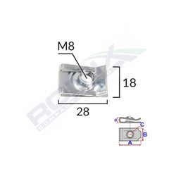 CLEMA MOTOCICLETAPENTRU BMW SET 10 BUC