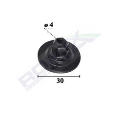 PIULITA FIXARE ELEMENTE CAPOTA PENTRU GRUP VAG 4X30MM NEGRU - SET 10 BUC