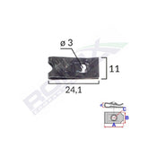 CLIPS FIXARE UNIVERSAL - NEGRU SET 25 BUC