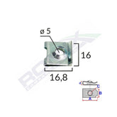 CLIPS METALIC FIXARE UNIVERSAL SET 10 BUC
