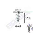 SURUB CU SAIBA UNIVERSAL 6.3X16.8MM SET 10 BUC