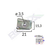 CLIPS FIXARE METALIC 21X15.3MM UNIVERSAL SET 10 BUC