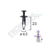 CLIPS FIXARE UNIVERSAL 6.5X23MM - NEGRU SET 10 BUC