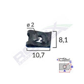CLIPS FIXARE UNIVERSAL - NEGRU SET 25 BUC