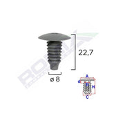 CLIPS TAPITERIE PENTRU AUDI/FORD/OPEL/MERCEDES VW 8X22.7 - NEGRU SET 10 BUC