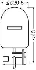 SET 2 BECURI 12V WY21W ORIGINAL BLISTER OSRAM