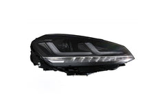 SET 2 FARURI LED PENTRU VW GOLF VII (2012-2016) NEGRU LEDriving XENON / POZITIE HALOGEN LEDHL104-BK OSRAM