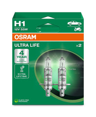 SET 2 BECURI 12V H1 55 W ULTRA LIFE OSRAM