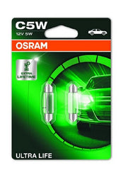 SET 2 BECURI 12V C5W ULTRA LIFE BLISTER OSRAM