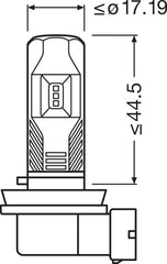 SET 2 BECURI LED 12V (H8/H11/H16) DE CEATA OSRAM