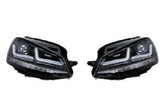 SET 2 FARURI LED PENTRU VW GOLF VII (2012-2016) NEGRU LEDriving XENON / POZITIE HALOGEN LEDHL104-BK OSRAM