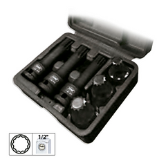 SET DE 6 TUBULARE XZN DE 1/2` DE IMPACT JBM
