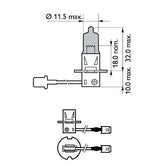 BEC PROIECTOR H3 12V WHITE VISION ULTRA (blister) PHILIPS