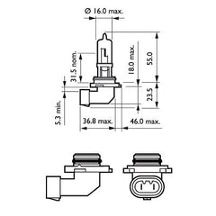 BEC FAR HB3 12V P20d 65W (blister) VISION PHILIPS