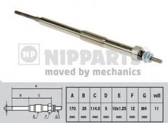 Bujie incandescenta MITSUBISHI PAJERO III V7 W V6 W NIPPARTS J5715010