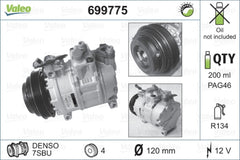 Compresor clima AUDI A8 4D2 4D8 VALEO 699775