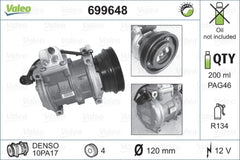 Compresor clima BMW 3 E36 VALEO 699648