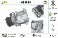 Compresor clima FORD MONDEO III combi BWY VALEO 699828
