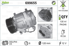Compresor clima PEUGEOT 406 8B VALEO 699655