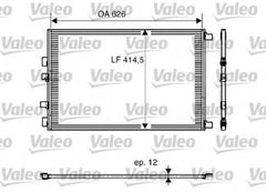 Radiator clima RENAULT MEGANE II BM0 1 CM0 1 VALEO 818002
