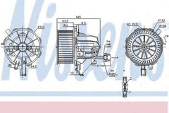 Ventilator habitaclu bord AUDI Q5 8R NISSENS 87215