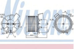Ventilator habitaclu bord FORD KA RU8 NISSENS 87405