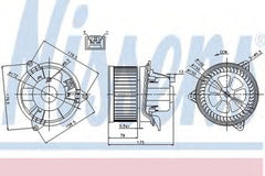 Ventilator habitaclu bord FORD MONDEO III B5Y NISSENS 87027