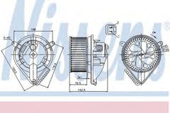 Ventilator habitaclu bord MERCEDES-BENZ V-CLASS 638 2 NISSENS 87156